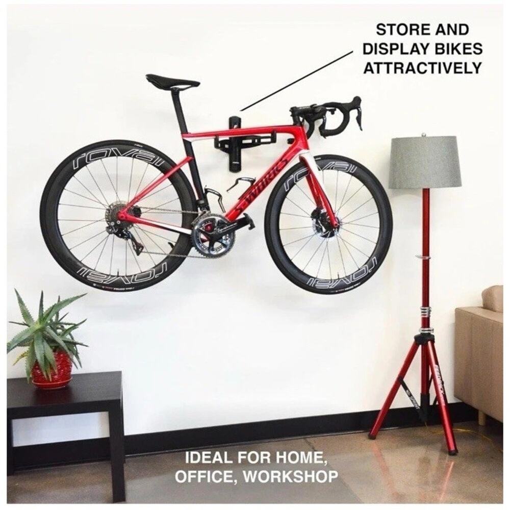 FEEDBACK SPORTS Velo Wall Rack 2D Bike Storage Bicycle Hangar Mount Adjustable - Picture 4 of 5